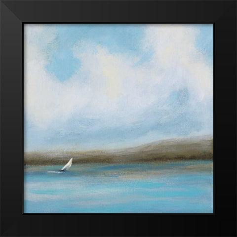 Sailing Day II Black Modern Wood Framed Art Print by Vindedzis, Rita