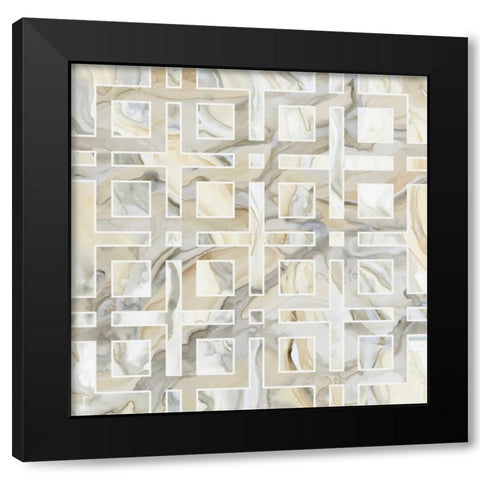 Onyx III Black Modern Wood Framed Art Print by Banks, Debbie