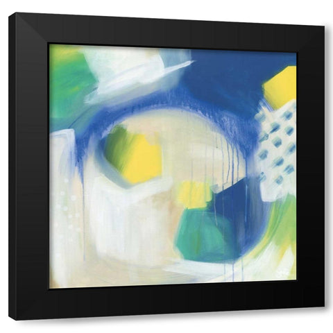 Breath Into Me Black Modern Wood Framed Art Print by Hawkins, Julie