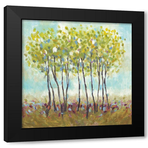 Foxwood II Black Modern Wood Framed Art Print with Double Matting by Pasion, Wani