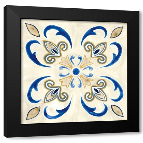 Timeless Tiles II Black Modern Wood Framed Art Print with Double Matting by Banks, Debbie