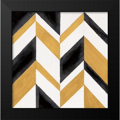Pattern Party II Black Modern Wood Framed Art Print by Vindedzis, Rita
