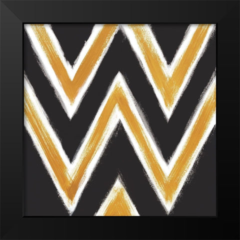 Golden Daze I Black Modern Wood Framed Art Print by Vindedzis, Rita