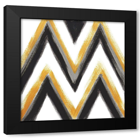 Golden Daze II Black Modern Wood Framed Art Print with Double Matting by Vindedzis, Rita