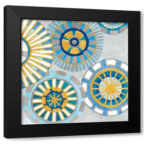 Circle Delight IV Black Modern Wood Framed Art Print by Banks, Debbie