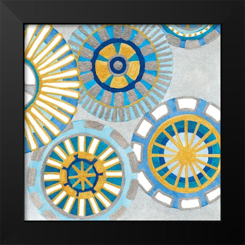 Circle Delight IV Black Modern Wood Framed Art Print by Banks, Debbie