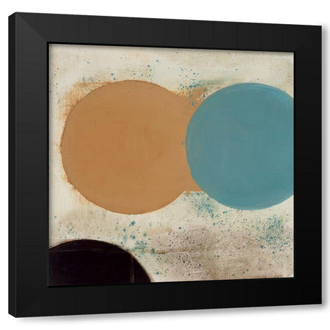 Terra Circles I Black Modern Wood Framed Art Print by Skinner, David
