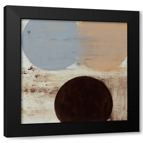 Terra Circles IV Black Modern Wood Framed Art Print by Skinner, David