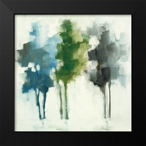 Trees II Black Modern Wood Framed Art Print by Ellens, Jacqueline