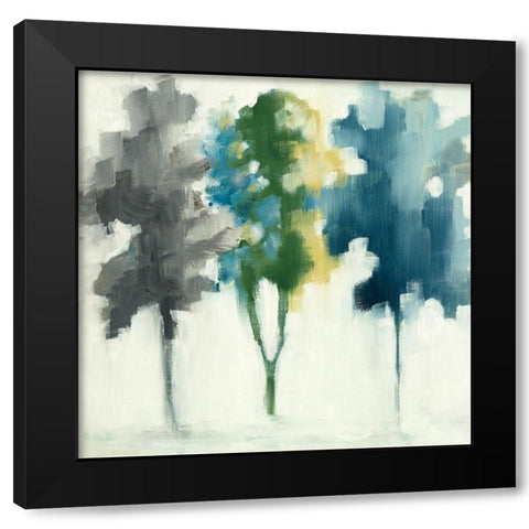 Trees III Black Modern Wood Framed Art Print with Double Matting by Ellens, Jacqueline