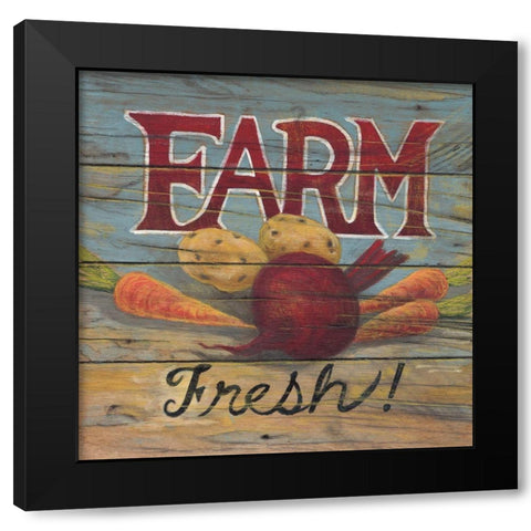 Farm Fresh I Black Modern Wood Framed Art Print by Fisk, Arnie