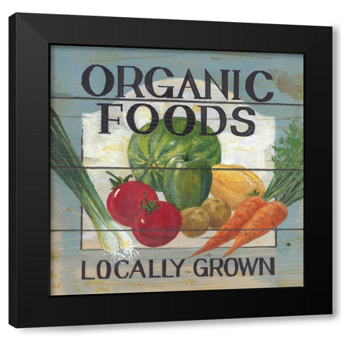 Organic Foods Black Modern Wood Framed Art Print by Fisk, Arnie