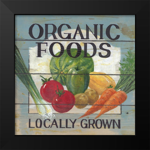 Organic Foods Black Modern Wood Framed Art Print by Fisk, Arnie