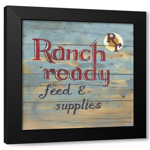 Ranch Ready Black Modern Wood Framed Art Print with Double Matting by Fisk, Arnie