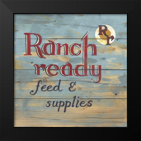 Ranch Ready Black Modern Wood Framed Art Print by Fisk, Arnie