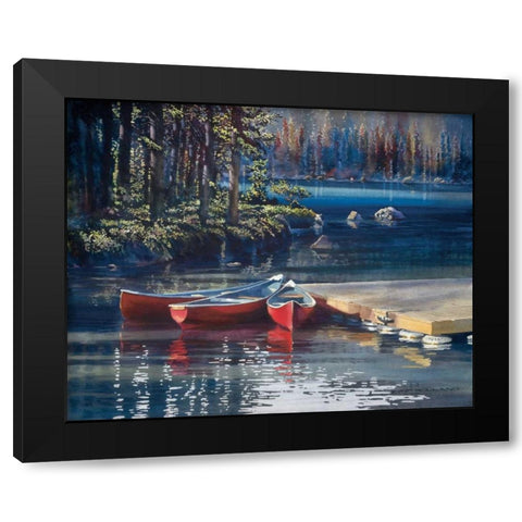 Threes Company Black Modern Wood Framed Art Print with Double Matting by Holland, Kiff