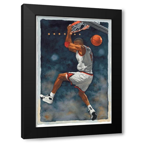 Reverse Jam Black Modern Wood Framed Art Print with Double Matting by Green, Glen