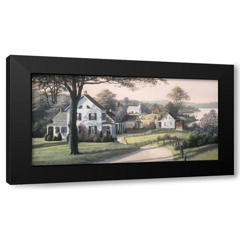 Reminiscing Black Modern Wood Framed Art Print by Saunders, Bill