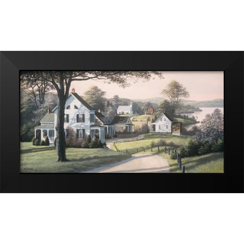 Reminiscing Black Modern Wood Framed Art Print by Saunders, Bill