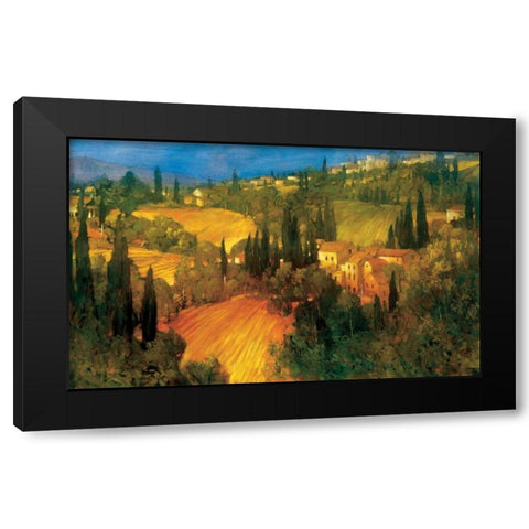 Hillsideide - Tuscany Black Modern Wood Framed Art Print with Double Matting by Craig, Philip
