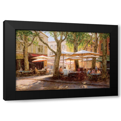Summer - Provence Black Modern Wood Framed Art Print by Bates, George