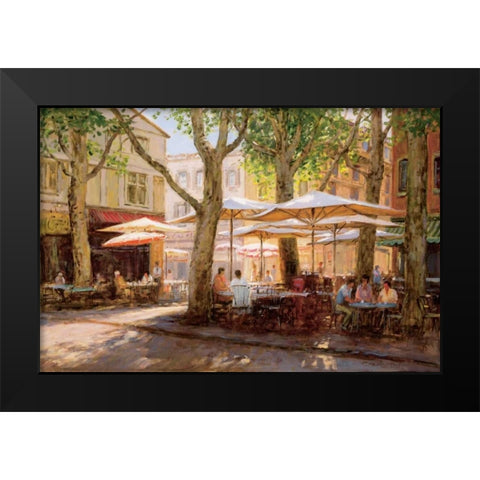 Summer - Provence Black Modern Wood Framed Art Print by Bates, George