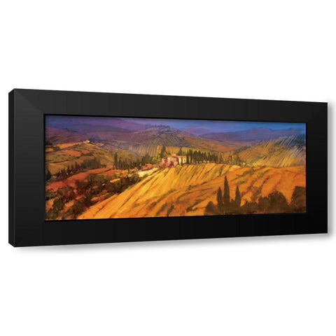 Last View of Tuscany Black Modern Wood Framed Art Print by Craig, Philip