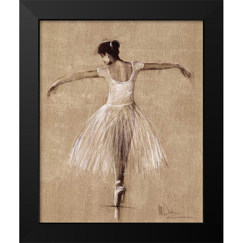Bourees I Black Modern Wood Framed Art Print by Dulon, Mary