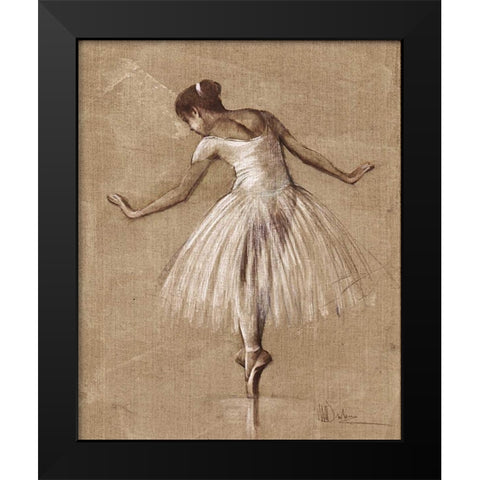 Bourees II Black Modern Wood Framed Art Print by Dulon, Mary