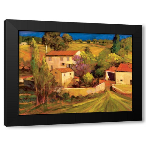 La Femme en Provence Black Modern Wood Framed Art Print by Craig, Philip