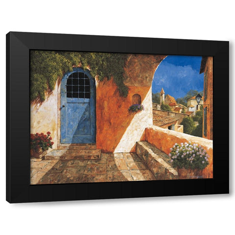 The French Door Black Modern Wood Framed Art Print with Double Matting by Archambault, Gilles