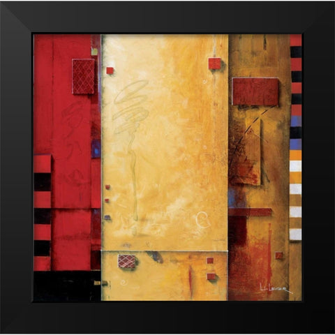 Joie de Vie Black Modern Wood Framed Art Print by Li-Leger, Don