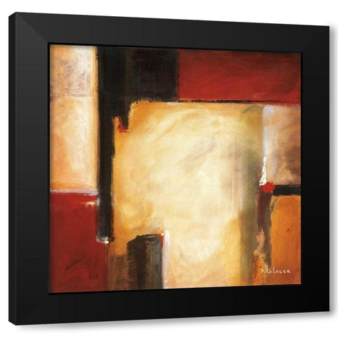 West Black Modern Wood Framed Art Print by Li-Leger, Noah