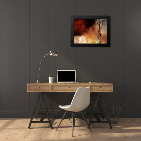 Autumn Song Black Modern Wood Framed Art Print by Maitland, Laurie