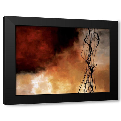 Autumn Song Black Modern Wood Framed Art Print with Double Matting by Maitland, Laurie