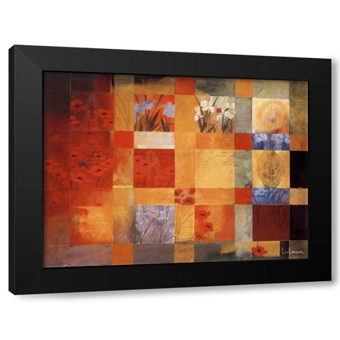 42 Views of My Garden Black Modern Wood Framed Art Print with Double Matting by Li-Leger, Don