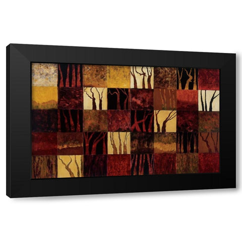 Dark Trees Black Modern Wood Framed Art Print by Altschuler, Gail
