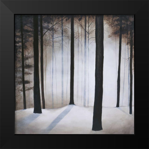 Winter Solace Black Modern Wood Framed Art Print by St.Germain, Patrick