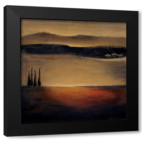 Puesta Del Sol Black Modern Wood Framed Art Print with Double Matting by Salemink-Roos, Ursula
