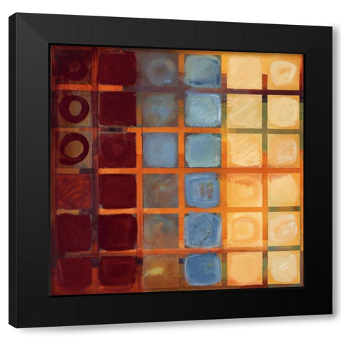 Cubed Black Modern Wood Framed Art Print by Li-Leger, Noah