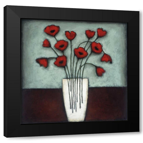 Incandescence Black Modern Wood Framed Art Print with Double Matting by Eve