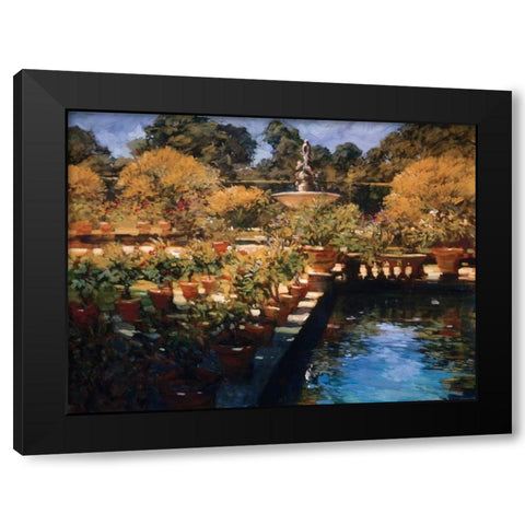 Boboli Gardens - Florence Black Modern Wood Framed Art Print by Craig, Philip