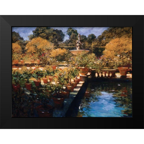 Boboli Gardens - Florence Black Modern Wood Framed Art Print by Craig, Philip
