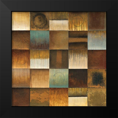 Segmentation Black Modern Wood Framed Art Print by Eve / St. Germain