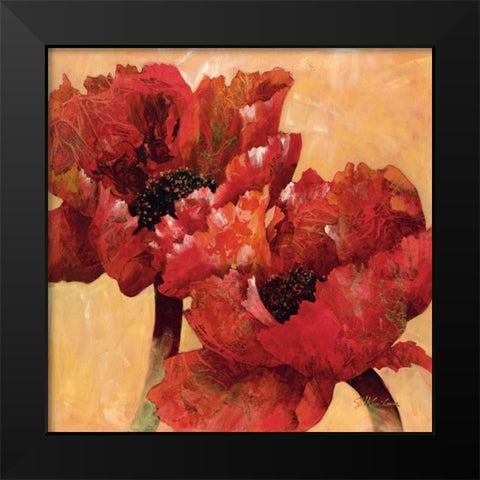 Duet Black Modern Wood Framed Art Print by Kamikura, Joyce