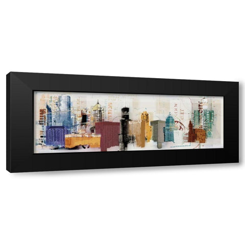Urban Design Black Modern Wood Framed Art Print by NOAH