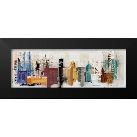 Urban Design Black Modern Wood Framed Art Print by NOAH