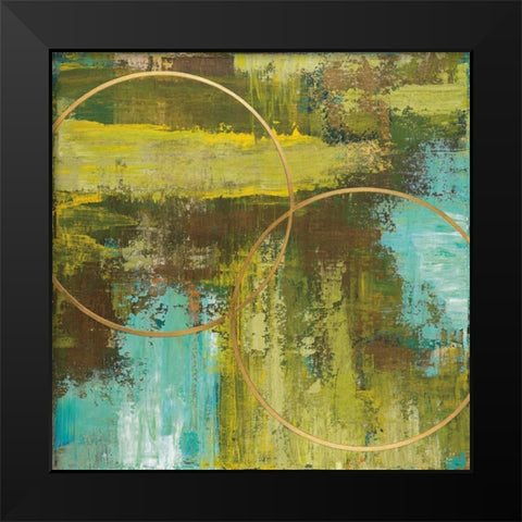 Aller Chartreuse Black Modern Wood Framed Art Print by St.Germain, Patrick