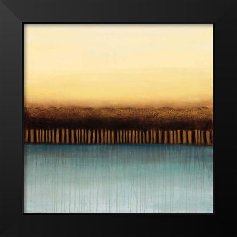 Unity Black Modern Wood Framed Art Print by Eve