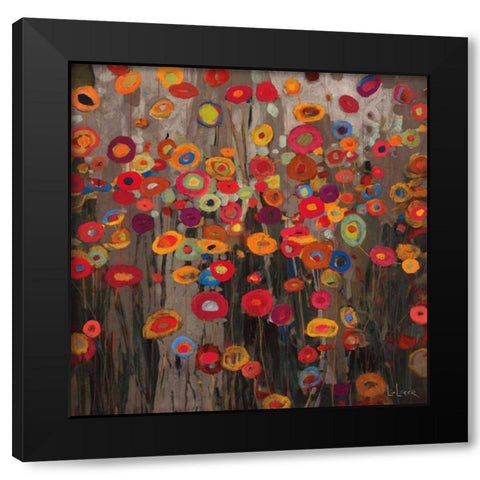 Parade Black Modern Wood Framed Art Print with Double Matting by Li-Leger, Don